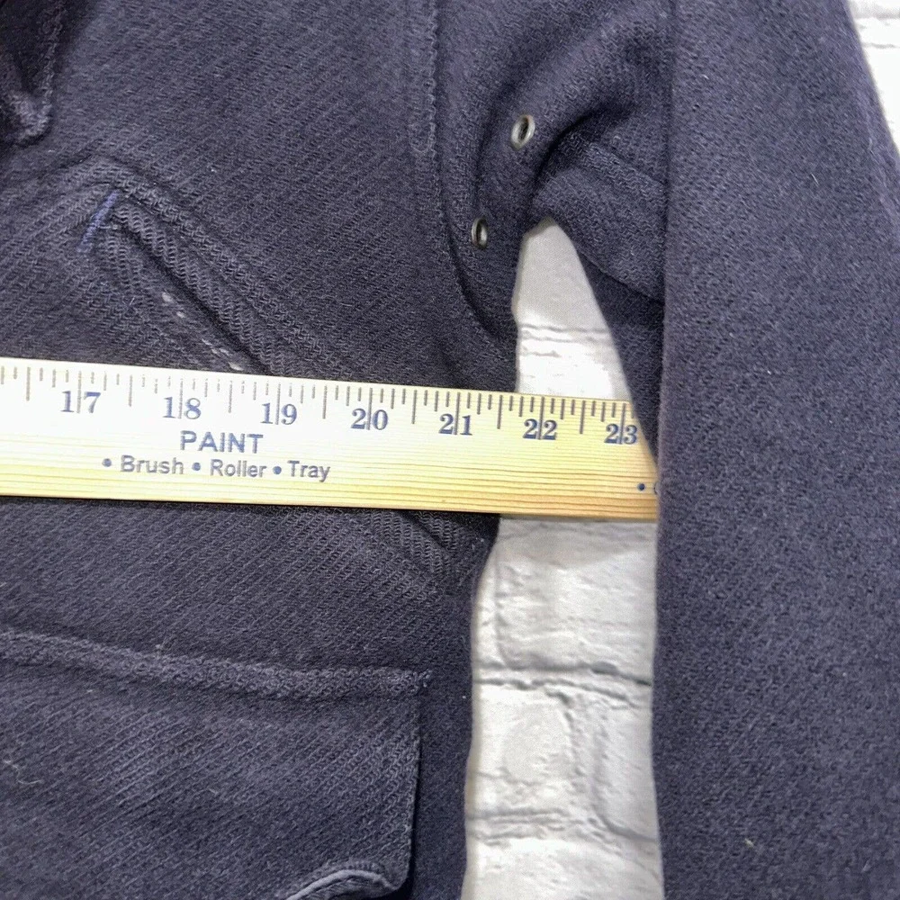 Polo Ralph Lauren Jacket Adult Medium Blue Mens Wool Pockets Casual - Picture 15 of 16